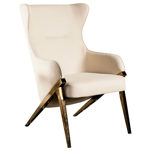 Walker Upholstered Accent Chair Cream and Bronze - Just Furniture (PA) - Multi Location
