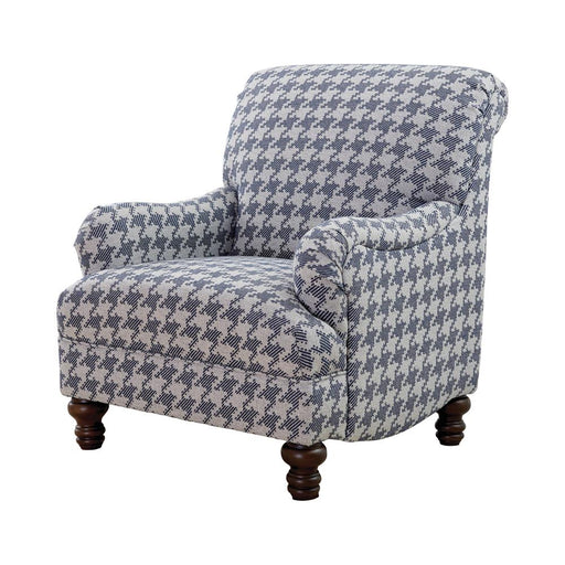 Glenn Recessed Arms Accent Chair Blue - Just Furniture (PA) - Multi Location