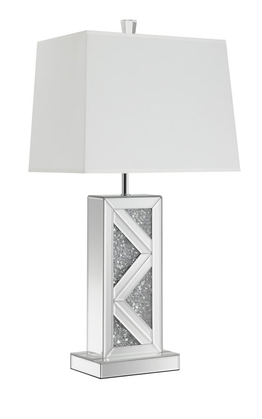 Carmen Geometric Base Table Lamp Silver - Just Furniture (PA) - Multi Location