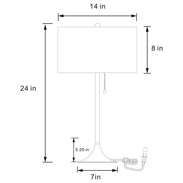 Elmira Table Lamp - Just Furniture (PA) - Multi Location