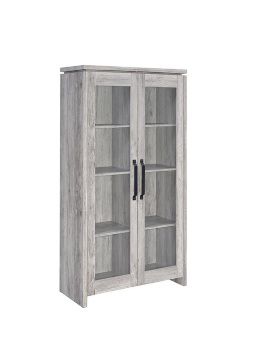 Alejo 2-door Tall Cabinet Grey Driftwood - Just Furniture (PA) - Multi Location