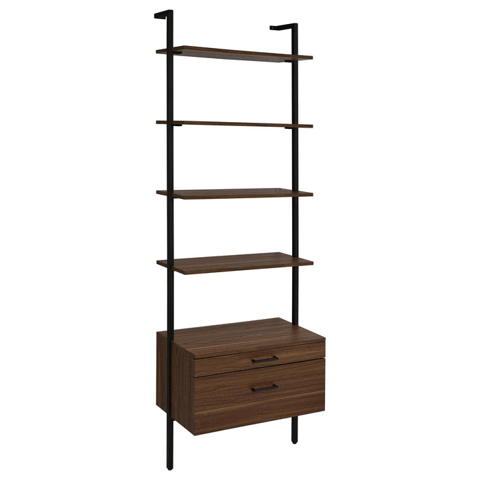 Owens 96-inch 4-shelf Storage Wall Bookshelf Walnut - Just Furniture (PA) - Multi Location
