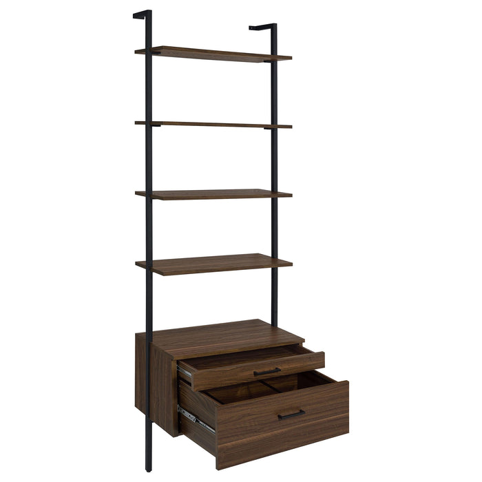 Owens 96-inch 4-shelf Storage Wall Bookshelf Walnut - Just Furniture (PA) - Multi Location