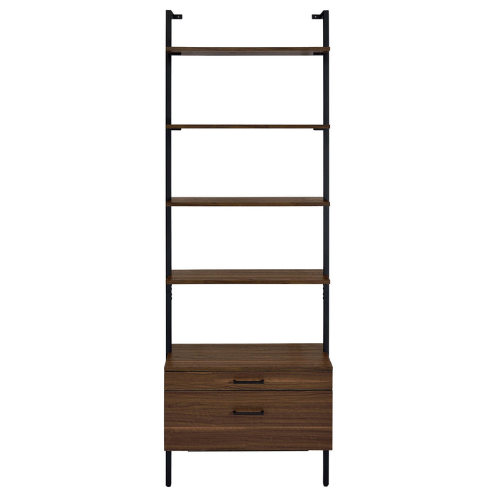 Owens 96-inch 4-shelf Storage Wall Bookshelf Walnut - Just Furniture (PA) - Multi Location