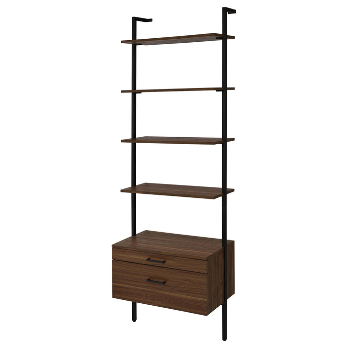 Owens 96-inch 4-shelf Storage Wall Bookshelf Walnut - Just Furniture (PA) - Multi Location