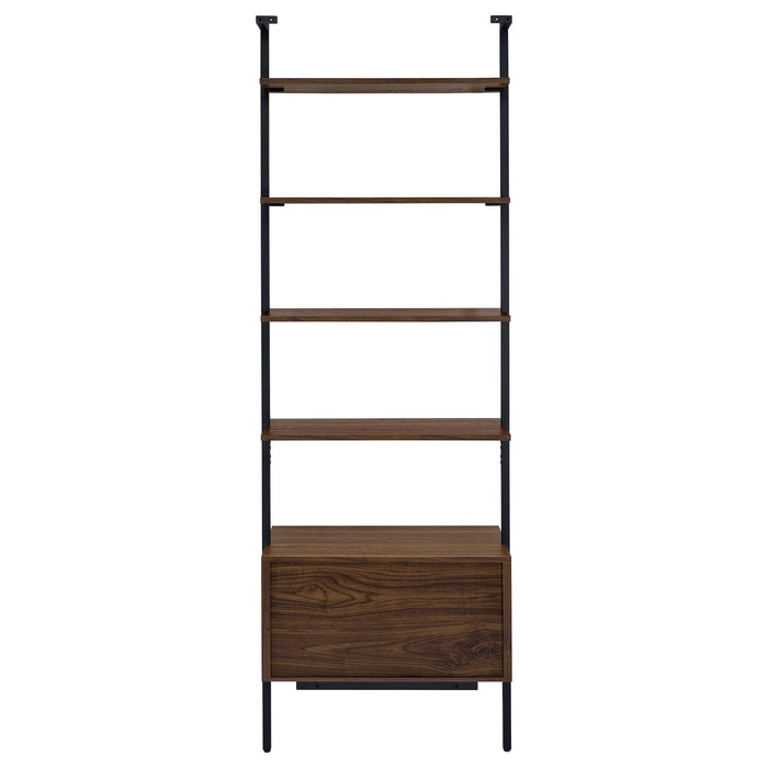 Owens 96-inch 4-shelf Storage Wall Bookshelf Walnut - Just Furniture (PA) - Multi Location