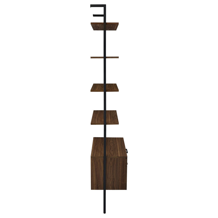 Owens 96-inch 4-shelf Storage Wall Bookshelf Walnut - Just Furniture (PA) - Multi Location