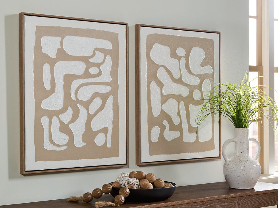 Waldett Wall Art (Set of 2) - Just Furniture (PA) - Multi Location