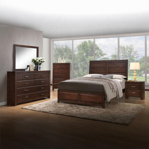 Oberreit Walnut Eastern King Bed - Just Furniture (PA) - Multi Location