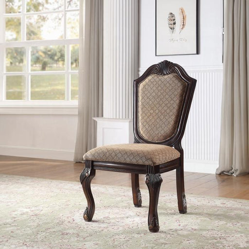 Chateau De Ville Fabric & Espresso Side Chair - Just Furniture (PA) - Multi Location