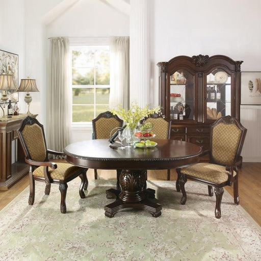 Chateau De Ville Fabric & Espresso Arm Chair - Just Furniture (PA) - Multi Location