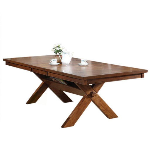 Acme Apollo Trestle Base Rectangular Dining Table in Walnut 70000 - Just Furniture (PA) - Multi Location