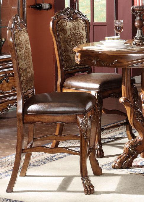 Acme Dresden Counter Height Dining Chairs in Brown Cherry Oak 12162 (Set of 2) - Just Furniture (PA) - Multi Location