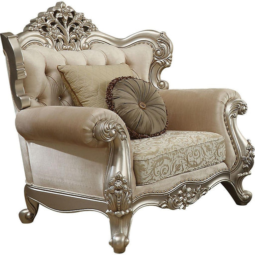 Acme Furniture Bently Chair with 2 Pillows in Champagne 50662 - Just Furniture (PA) - Multi Location