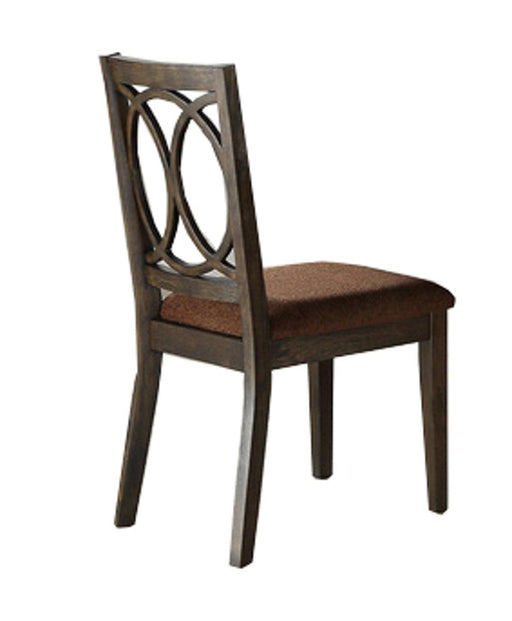 Acme Furniture Jameson Side Chair (Set of 2) in Brown Fabric & Espresso 62322 - Just Furniture (PA) - Multi Location