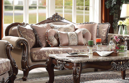 Acme Furniture Mehadi Sofa with 8 Pillows in Walnut 50690 - Just Furniture (PA) - Multi Location