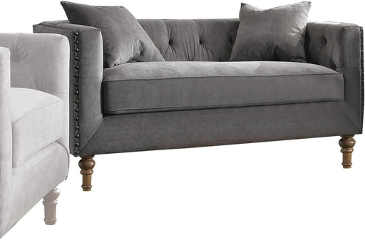 Acme Furniture Sidonia Loveseat in Gray Velvet 53581 - Just Furniture (PA) - Multi Location