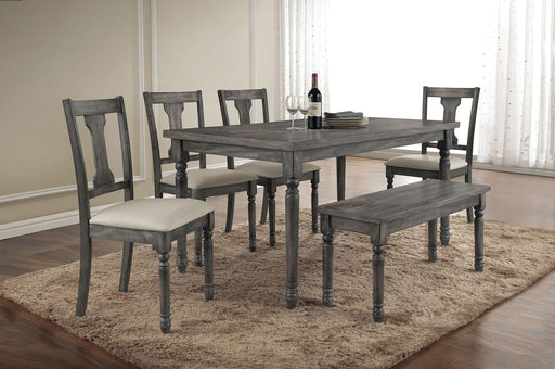 Acme Furniture Wallace Bench in Weathered Gray 71438 - Just Furniture (PA) - Multi Location