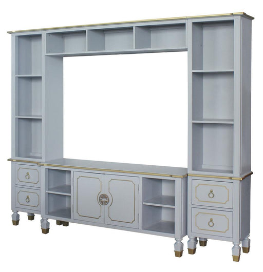 ACME House Marchese Entertainment Center with TV Stand in Pearl Gray 91990 - Just Furniture (PA) - Multi Location