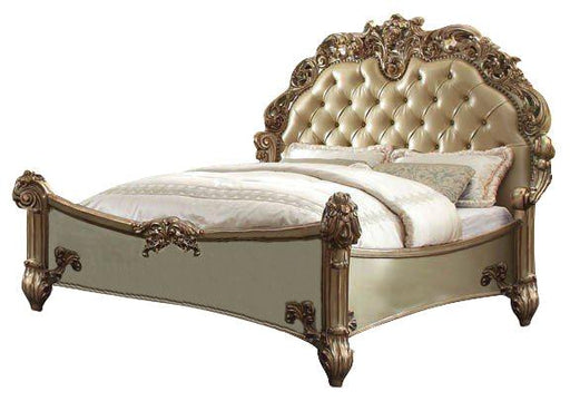 Acme Vendome Button Tufted King Bed in Gold Patina 22997EK - Just Furniture (PA) - Multi Location