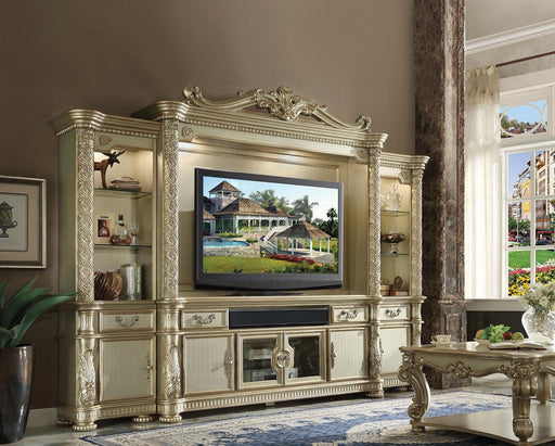 Acme Vendome TV Console in Gold Patina 91313 - Just Furniture (PA) - Multi Location