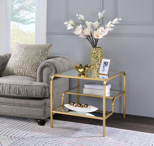 Astrid Gold & Mirror End Table - Just Furniture (PA) - Multi Location