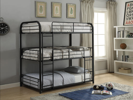 Cairo Sandy Black Bunk Bed (Triple Full) - Just Furniture (PA) - Multi Location