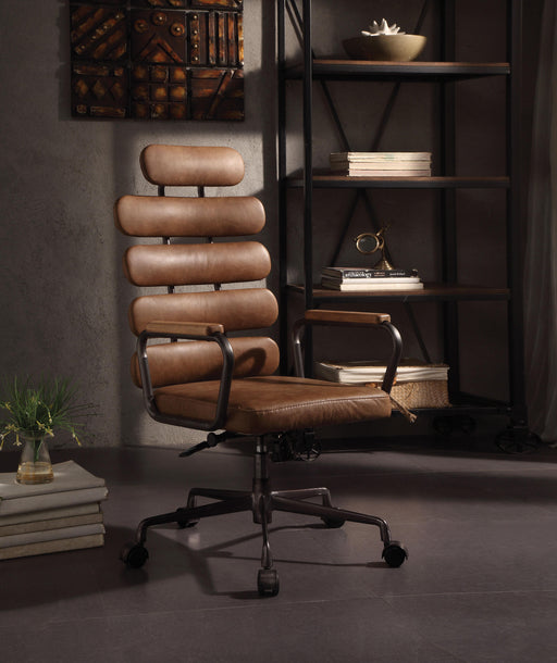 Calan Retro Brown Top Grain Leather Office Chair - Just Furniture (PA) - Multi Location