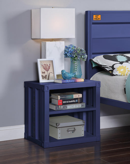 Cargo Blue Nightstand (USB) - Just Furniture (PA) - Multi Location