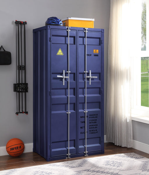 Cargo Blue Wardrobe (Double Door) - Just Furniture (PA) - Multi Location
