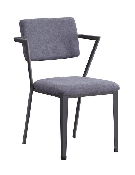 Cargo Gray Fabric & Gunmetal Chair - Just Furniture (PA) - Multi Location
