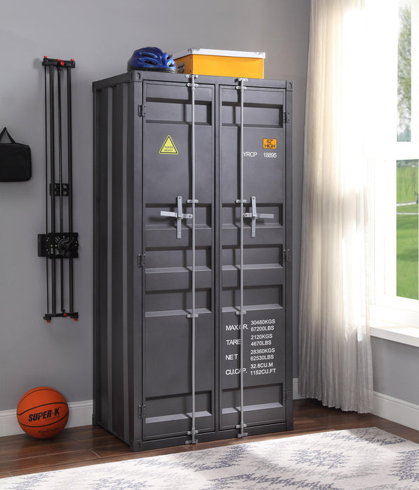 Cargo Gunmetal Wardrobe (Double Door) - Just Furniture (PA) - Multi Location