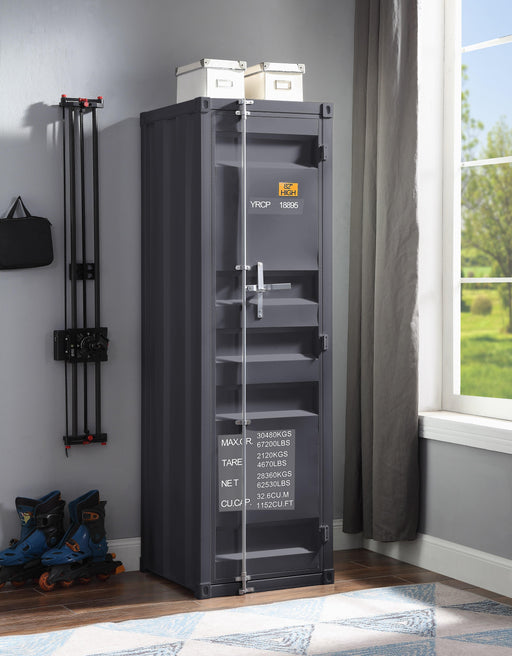 Cargo Gunmetal Wardrobe (Single Door) - Just Furniture (PA) - Multi Location