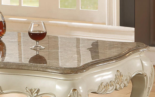 Chantelle Marble & Pearl White Coffee Table - Just Furniture (PA) - Multi Location