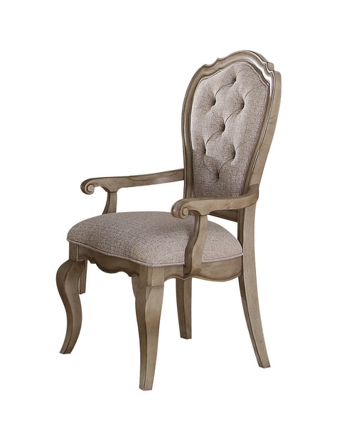 Chelmsford Beige Fabric & Antique Taupe Arm Chair - Just Furniture (PA) - Multi Location