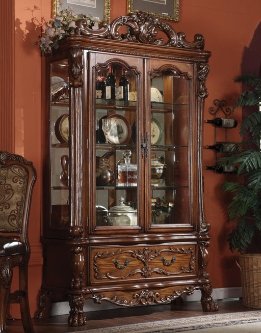 Dresden Cherry Oak Curio Cabinet - Just Furniture (PA) - Multi Location