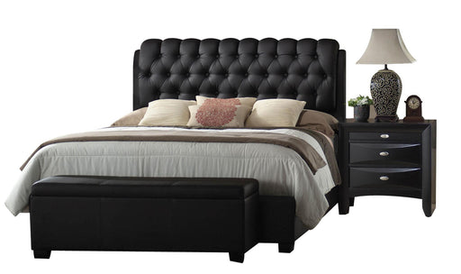 Ireland II Black PU Eastern King Bed - Just Furniture (PA) - Multi Location