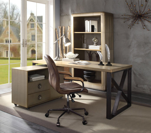 Jennavieve Gold Aluminum Desk - Just Furniture (PA) - Multi Location