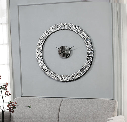 Kachina Mirrored & Faux Gems Wall Clock - Just Furniture (PA) - Multi Location