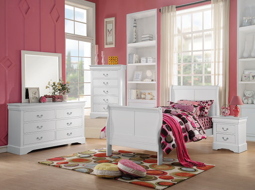 Louis Philippe III White Full Bed - Just Furniture (PA) - Multi Location