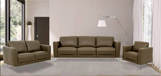 Malaga Taupe Leather Sofa - Just Furniture (PA) - Multi Location