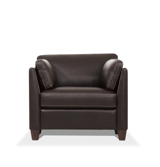 Matias Chocolate Leather Chair - Just Furniture (PA) - Multi Location