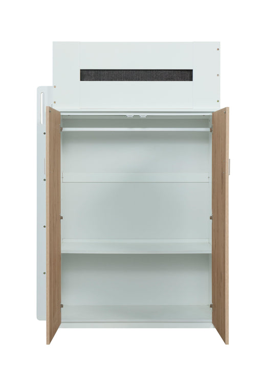 Nerice White & Oak Loft Bed - Just Furniture (PA) - Multi Location