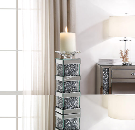 Noralie Mirrored & Faux Diamonds Accent Candleholder - Just Furniture (PA) - Multi Location