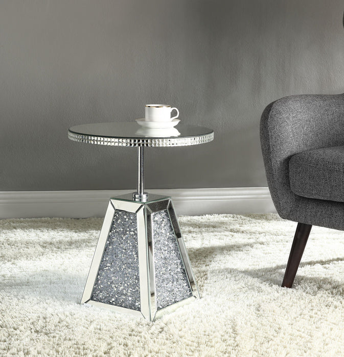 Noralie Mirrored & Faux Diamonds Accent Table - Just Furniture (PA) - Multi Location