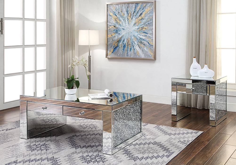 Noralie Mirrored & Faux Diamonds Coffee Table - Just Furniture (PA) - Multi Location