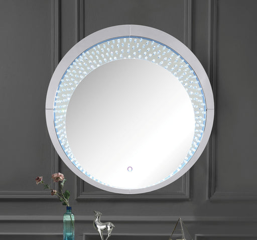 Nysa Mirrored & Faux Crystals Wall Decor (LED) - Just Furniture (PA) - Multi Location