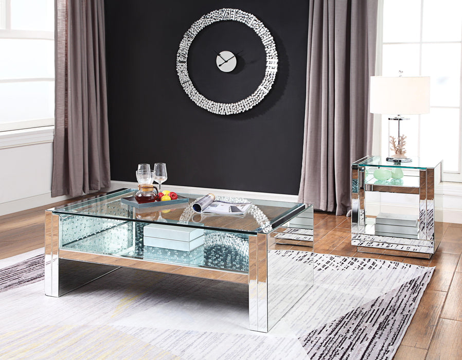 Nysa Mirrored & Faux Crystals Coffee Table - Just Furniture (PA) - Multi Location