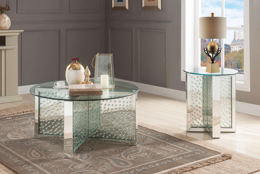 Nysa Mirrored & Faux Crystals Coffee Table - Just Furniture (PA) - Multi Location