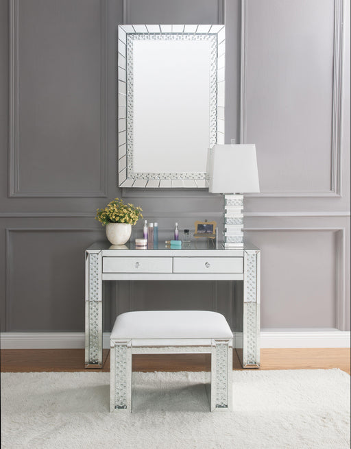 Nysa Mirrored & Faux Crystals Vanity Desk - Just Furniture (PA) - Multi Location
